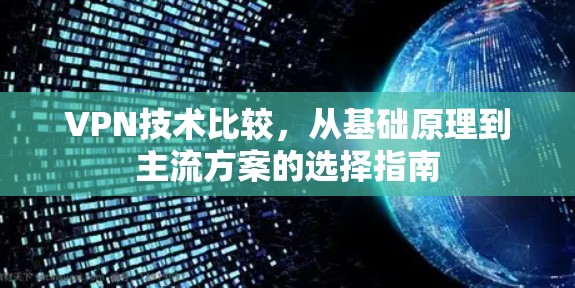 VPN技术比较,从基础原理到主流方案的选择指南